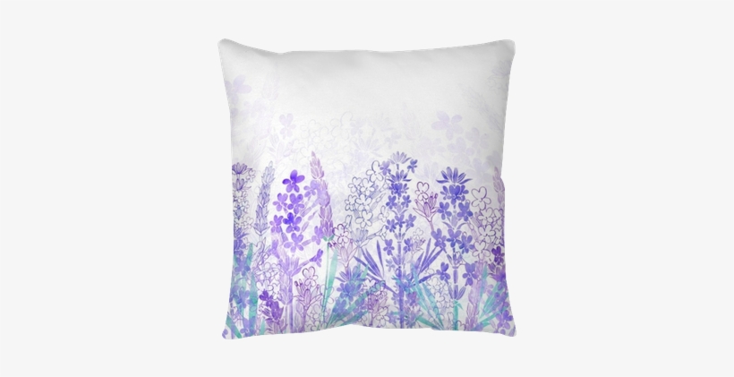 Floral Background With Lavender Flowers And Place For - Lavender Floral Background, transparent png download