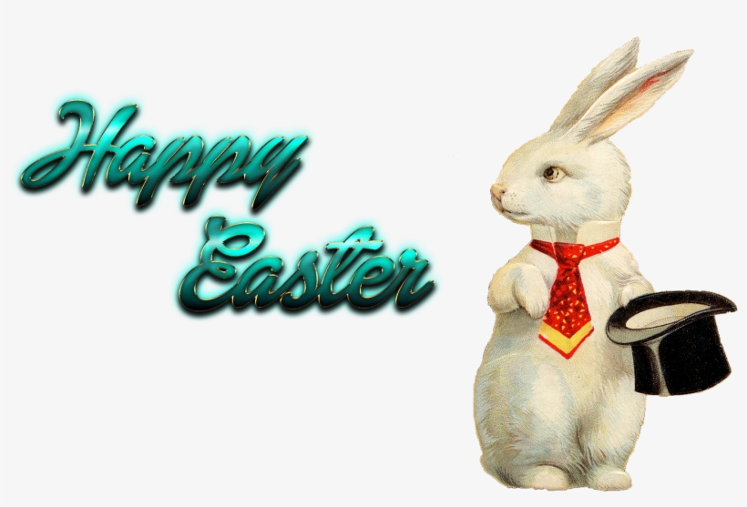 Happy Easter Png Images - Magic Hat Bunny Rabbit, Any Card Birthday Number, Toddler, transparent png download
