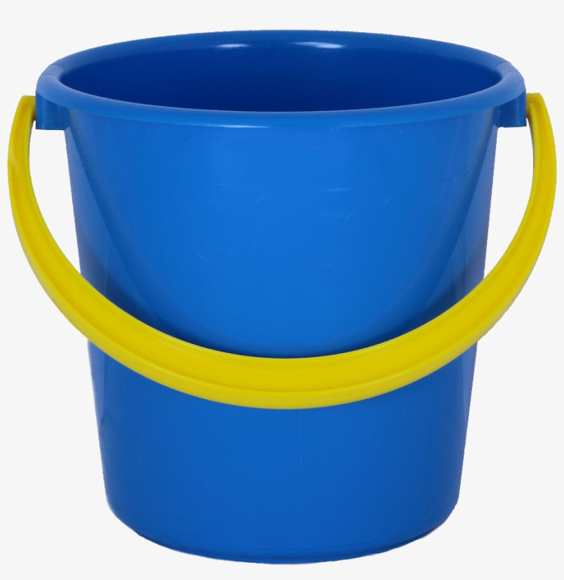 Blue Plastic Bucket Png Image - Bucket Png, transparent png download