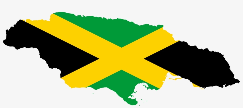 Open - Jamaican Map And Flag, transparent png download