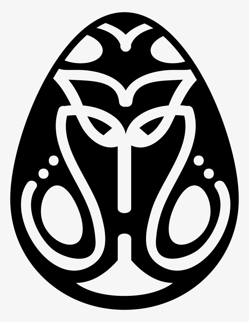 Easter Eggs With Tribal Design Decoration Comments - Tribal Easter Eggs, transparent png download