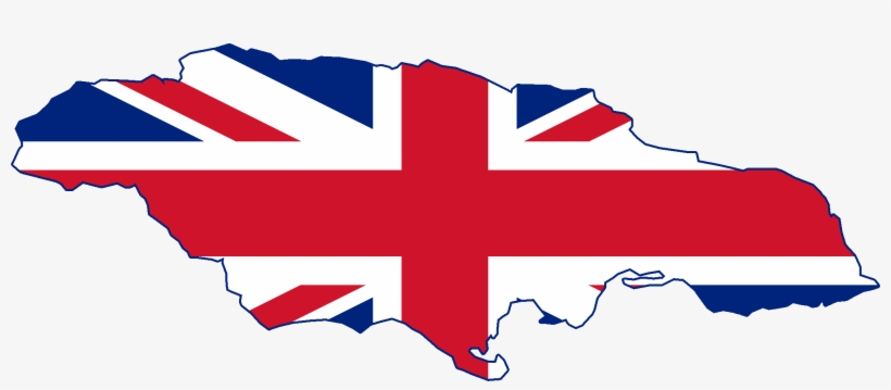 Flag Map Of British Jamaica - Jamaica British Flag, transparent png download