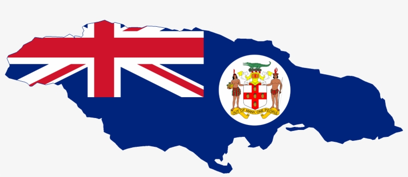 Flag Map Of Jamaica - Jamaica Flag 1962, transparent png download