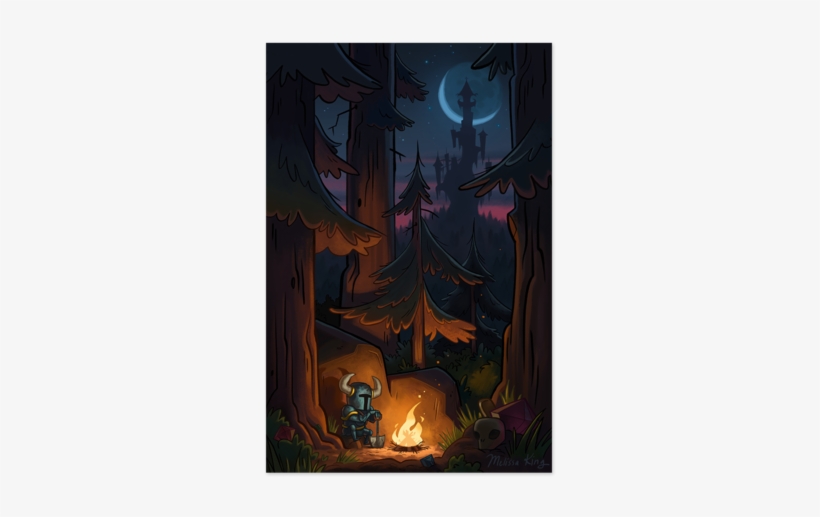Shovel Knight Art Camp Fire, transparent png download