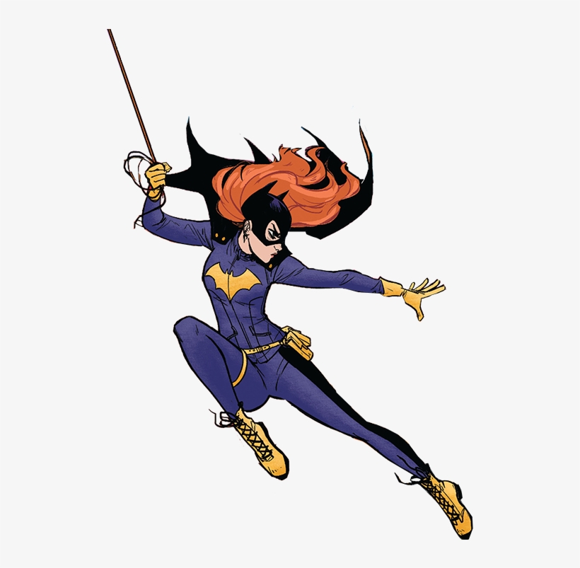 Helping Show Off Her New Look While Reinforcing Batgirl - Cartoon, transparent png download