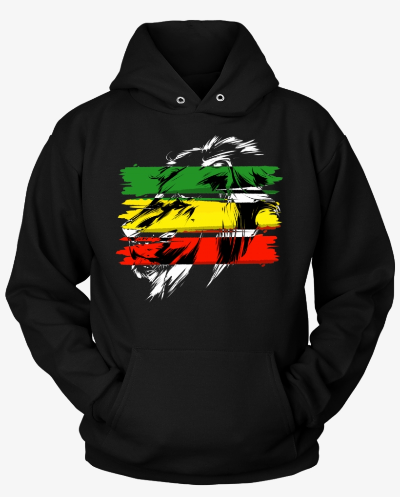 Jamaican Flag Lion Of Judah Rasta Reggae Roots Hoodie - Circle Game Hoodie, transparent png download