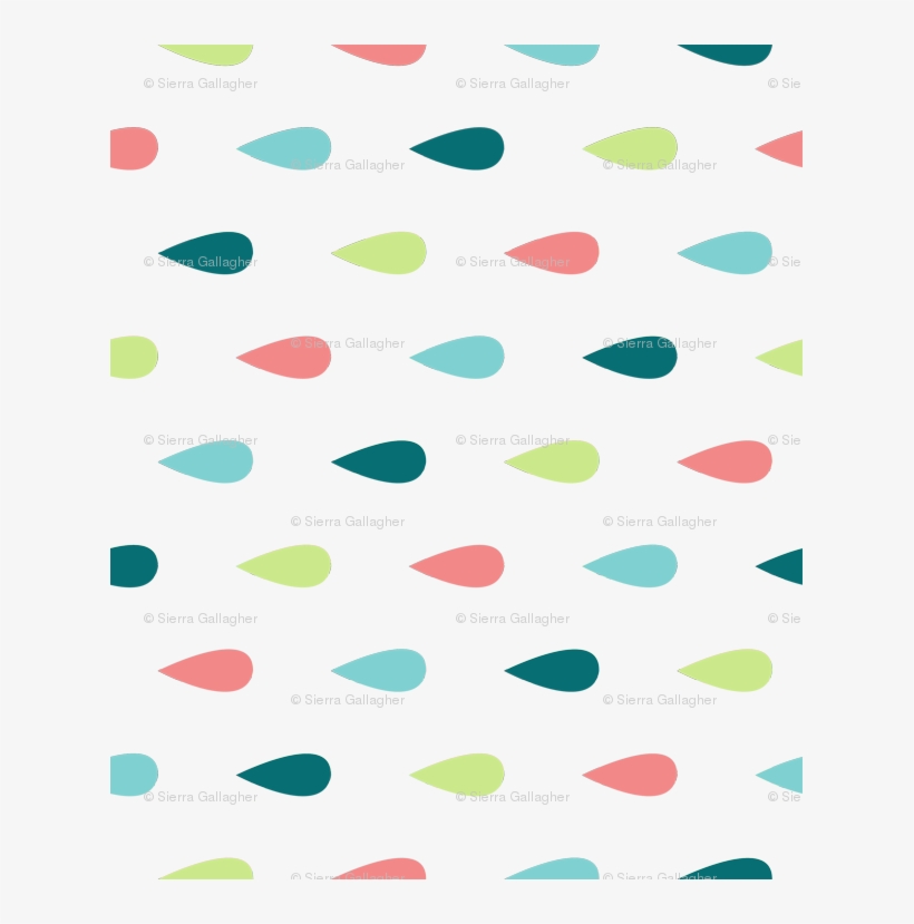 Large Colourful Raindrops Horizontal Wallpaper - Orange, transparent png download