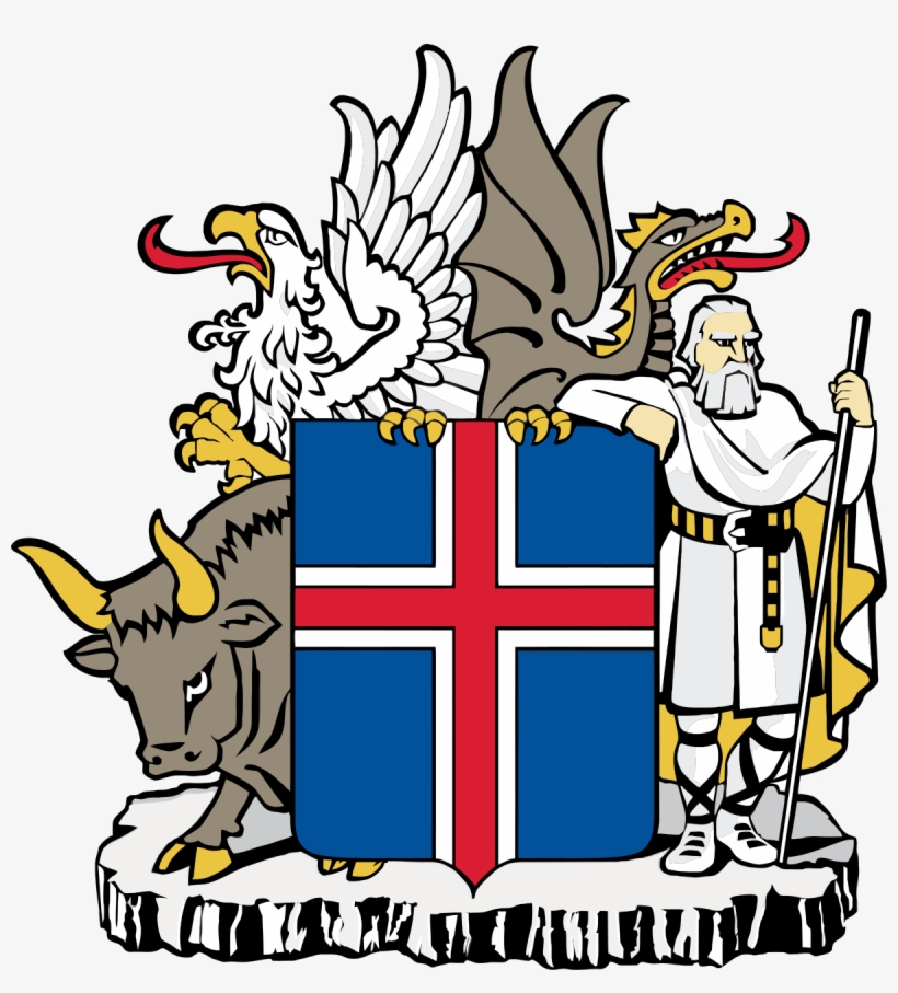 Culture Clipart Foreign Relation - Iceland Coat Of Arms, transparent png download