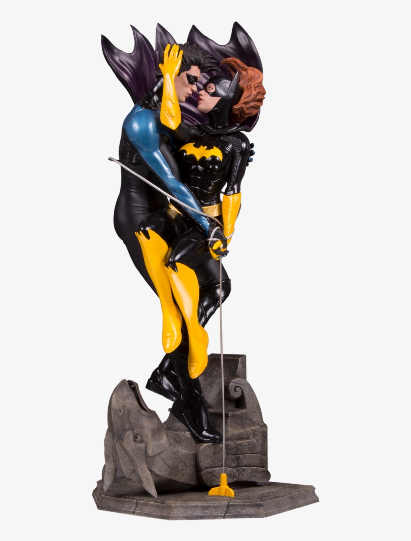 Nightwing And Batgirl Statue - Dc Designer Series Nightwing & Batgirl By Ryan, transparent png download