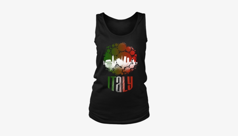 Italy Skyline Horizon Sunset Love Italian Women's Tank - Shirt, transparent png download