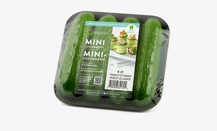 Mini Cucumbers 4ct New - Mini Or Cocktail Cucumber, transparent png download