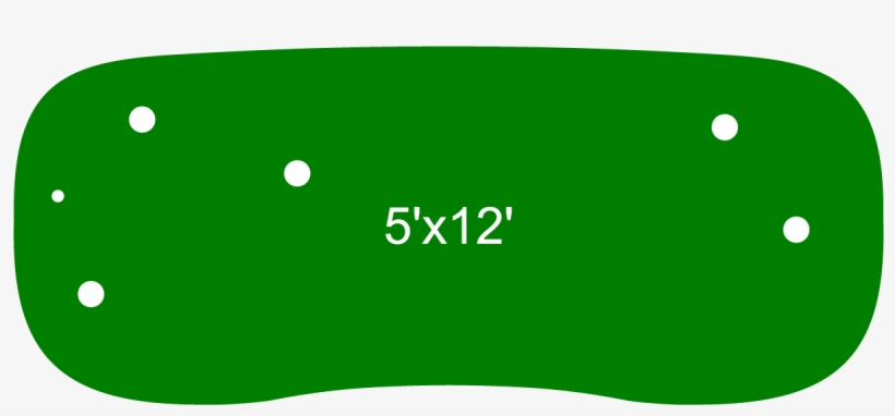 5′ X 12′ 5-hole Pro Backyard Or Indoor Putting Green - Colorfulness, transparent png download