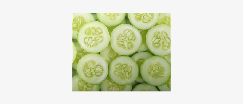 Close Up Cucumber Slice Background Texture Poster • - Cetriolo Texture, transparent png download