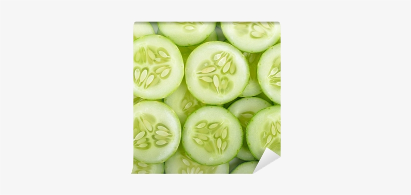 Close Up Cucumber Slice Background Texture Wall Mural - It's Masks & Peels By Symphony Beauty - It's All, transparent png download