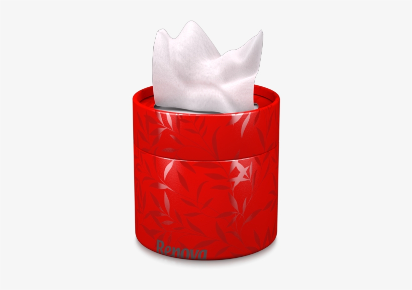 White Facial Tissues Red Box - Tissue In Red Box, transparent png download