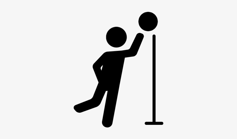 Volleyball Player With Ball And Net Vector - Shoot Basketball, transparent png download