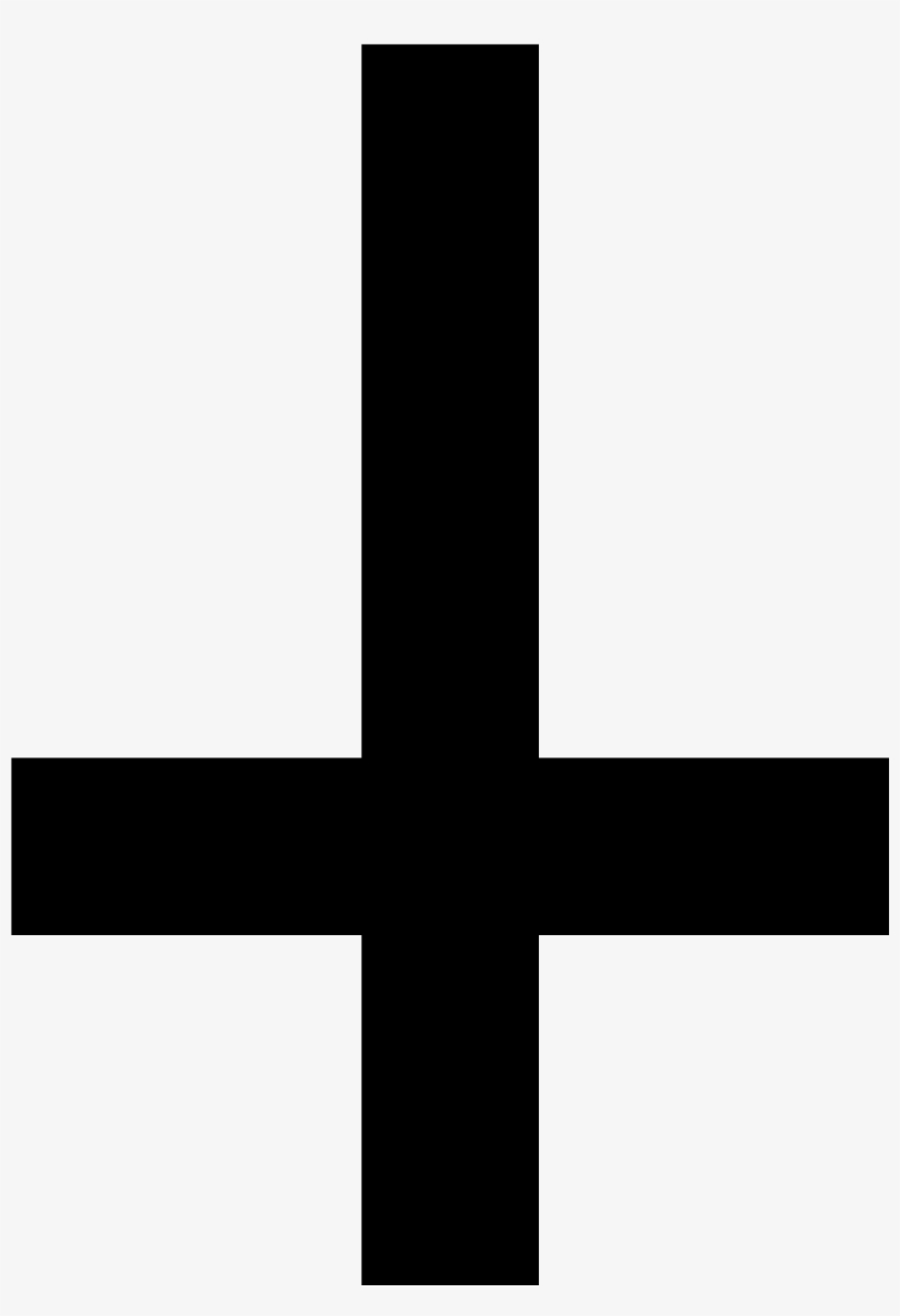 Black Christian Cross Png - St Peter Cross Png, transparent png download
