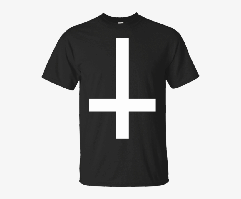 Content Số 3 Men's Upside Down Cross Shirt Inverted - T-shirt, transparent png download