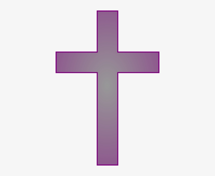 Purple Cross Clipart - Cross Purple, transparent png download