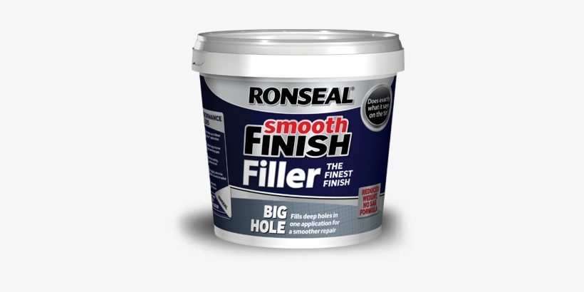 2kg Bh 2014 - Ronseal Smooth Finish Big Hole Filler 1.2 Litre, transparent png download