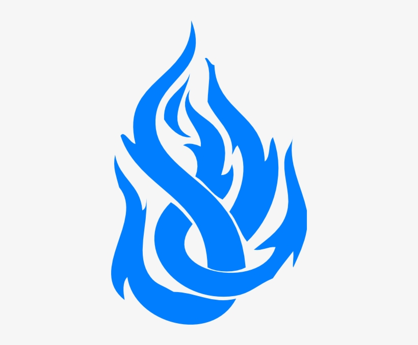 Blue Flames Clip Art At Clker - Stylish Tribal Tattoos, transparent png download
