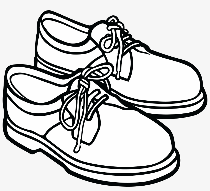 , , - Shoes Black And White Clip Art, transparent png download
