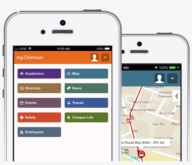 Clemson App - Mobile Phone, transparent png download