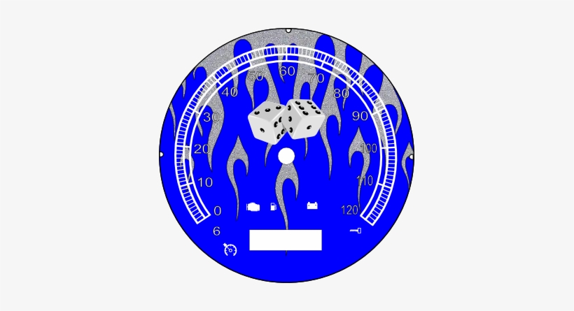 Hd Softail Blue And Silver Flames - Circle, transparent png download