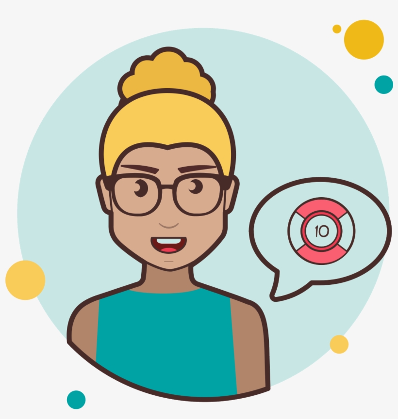 Fille Et Poker Chip Icon - Illustration, transparent png download