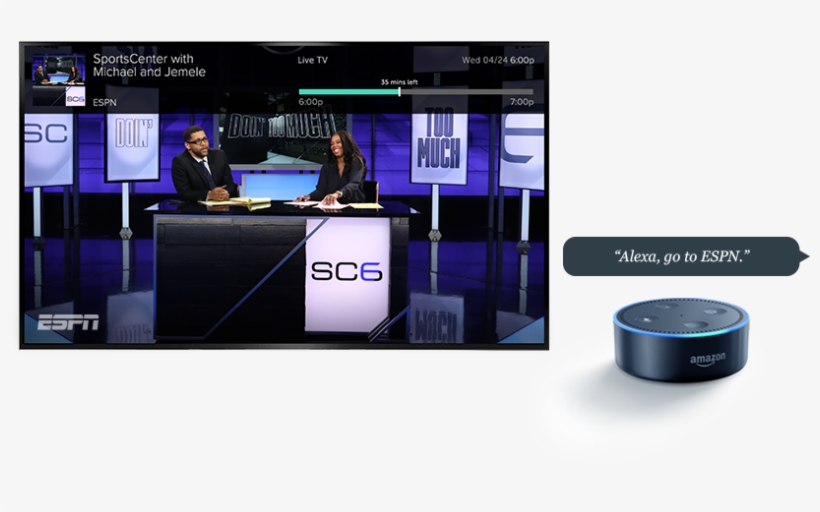 Hands Free Tv With Amazon Echo Dot And Dish - Amazon Echo Dot (2nd Generation), transparent png download