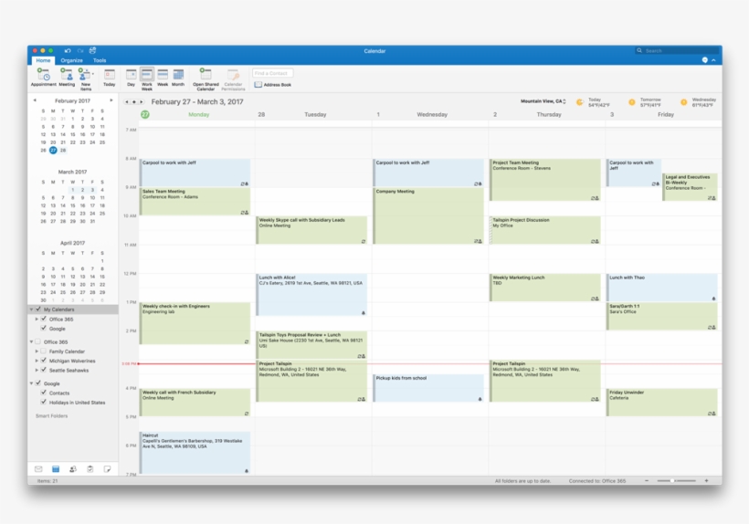 Microsoft First Announced Support For Google Calendar - Outlook Macos, transparent png download