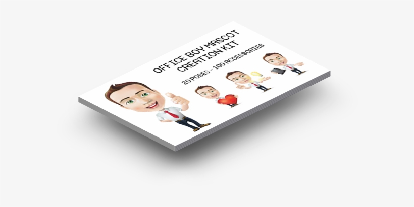 Office Boy Mascot Creation Kit - Flyer, transparent png download