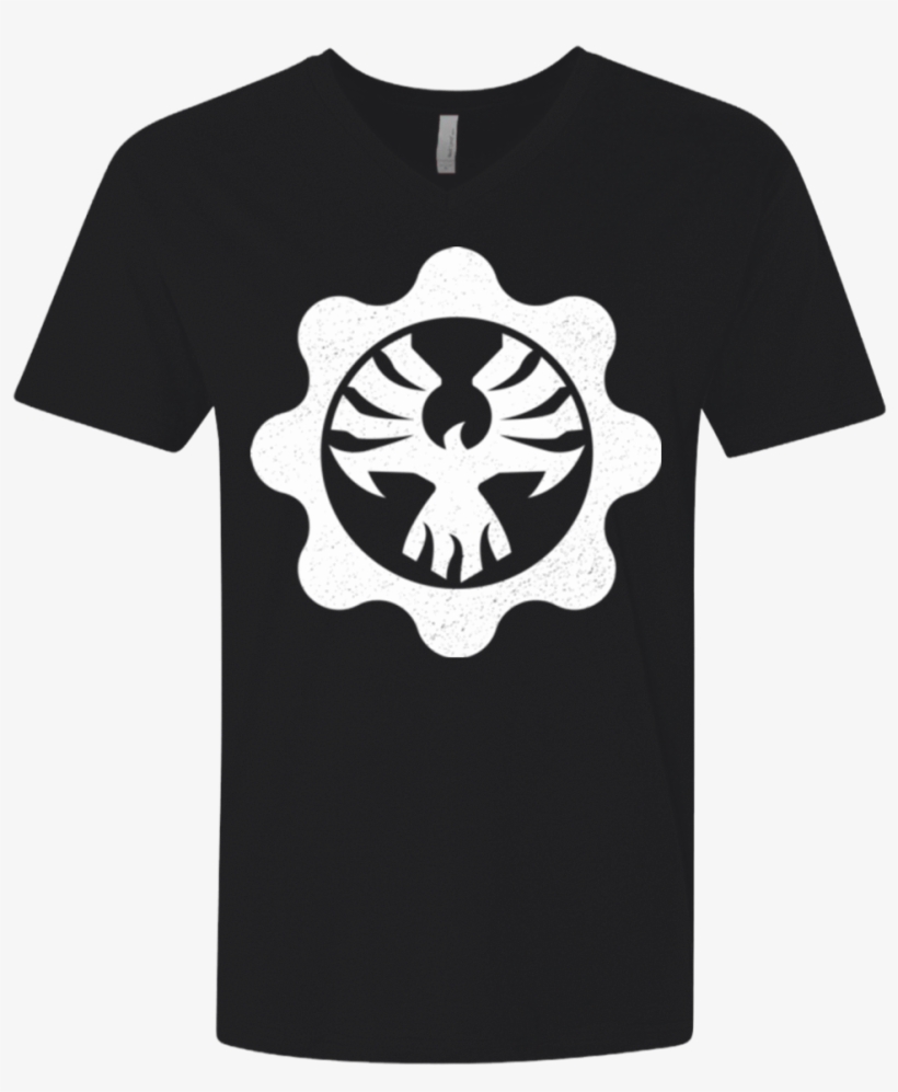 Gears Of War 4 Cog Emblem Men's Premium V-neck - Camisas De Rick And Morty, transparent png download