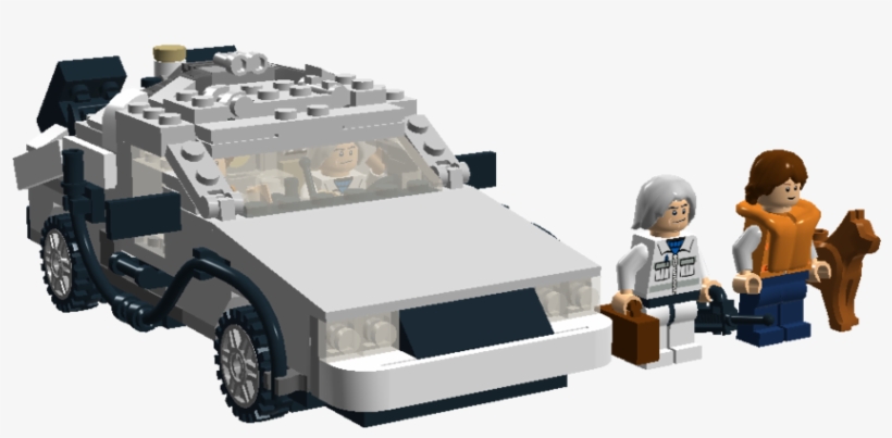 Cars Vector Back To Future - Back To The Future Delorean Pixel Art, transparent png download
