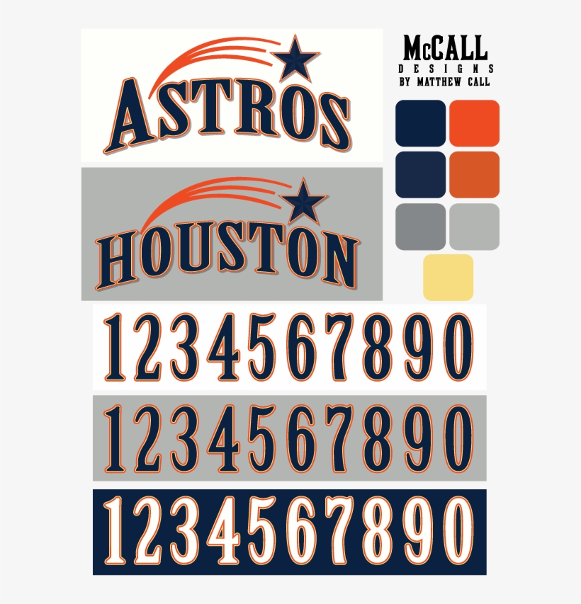 Houston Astros Full Set - Poster, transparent png download