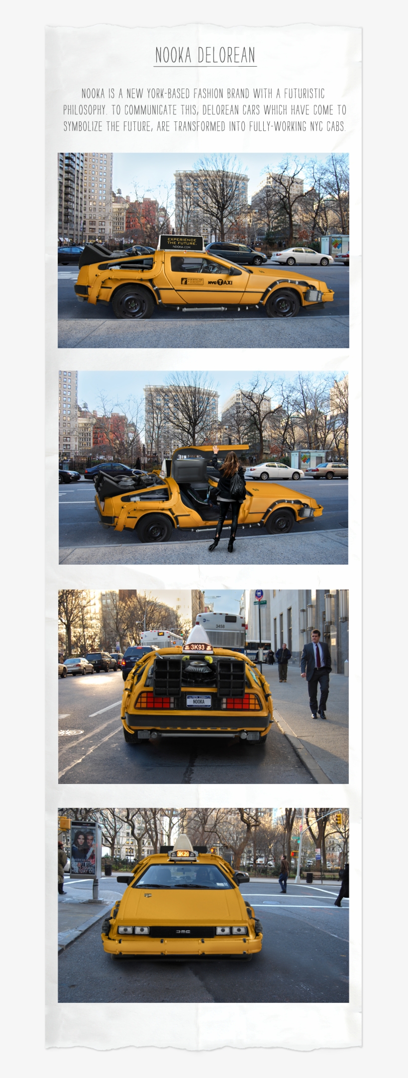 Delorean Taxi - Car, transparent png download