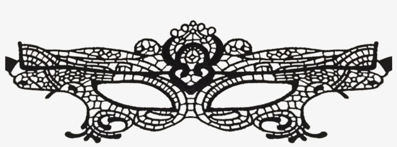 Lace Eye Masquerade Mask Prom Mask - Black Lace Masks Transparent Png, transparent png download