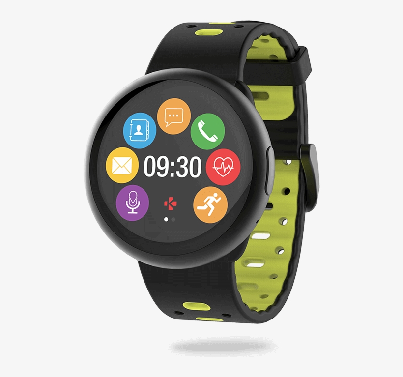 Smartwatch With Circular Color Touchscreen And Heart- - Mykronoz Zeround 2 Hr Premium, transparent png download