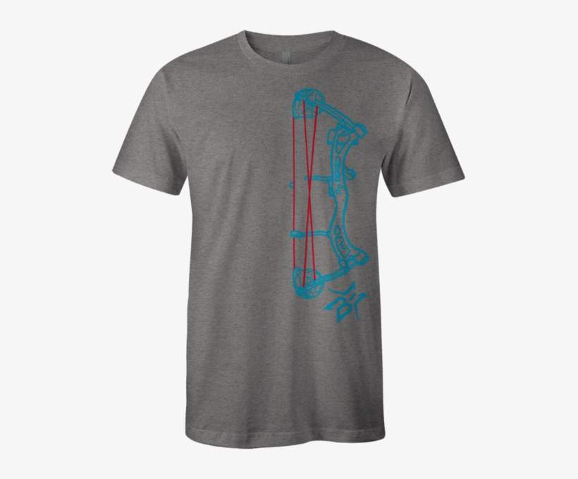 Be Compound Bow Outline Tee - T-shirt, transparent png download