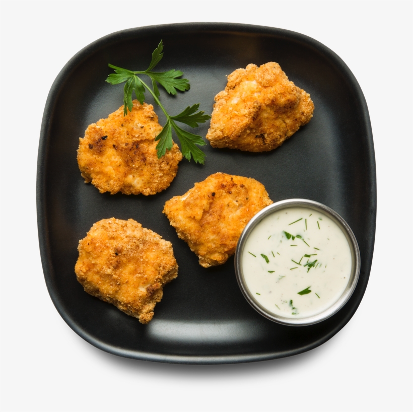 Chicken Nuggets With Ranch - Food, transparent png download