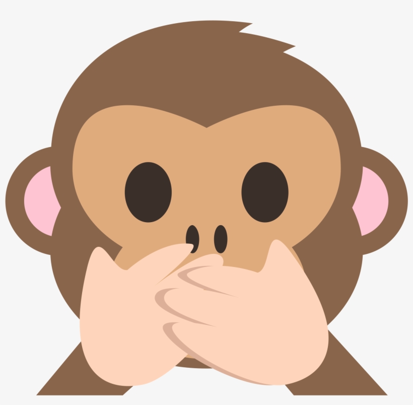 File Emojione F A Wikimedia Commons Open - Speak No Evil Monkey, transparent png download