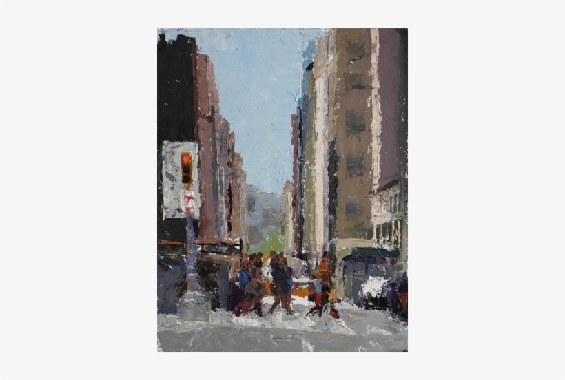 New York City Walk - Painting, transparent png download