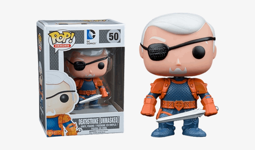 Deathstroke Pop Vinyl Figure - Deathstroke Unmasked (dc Comics) Funko Pop! Vinyl Figure, transparent png download