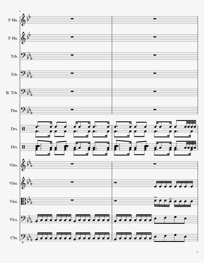Brothers In Arms Sheet Music Composed By Tom Holkenborg - Fury Ost Sheet Music, transparent png download