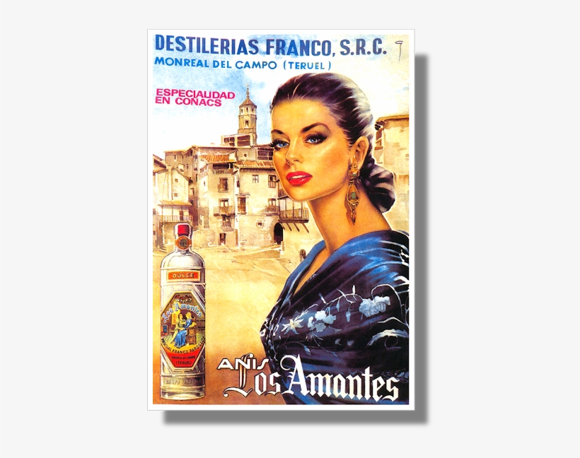 Anuncio Retro Anís Los Amantes, transparent png download