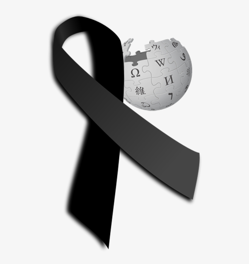 Wikipedia Black Ribbon, transparent png download
