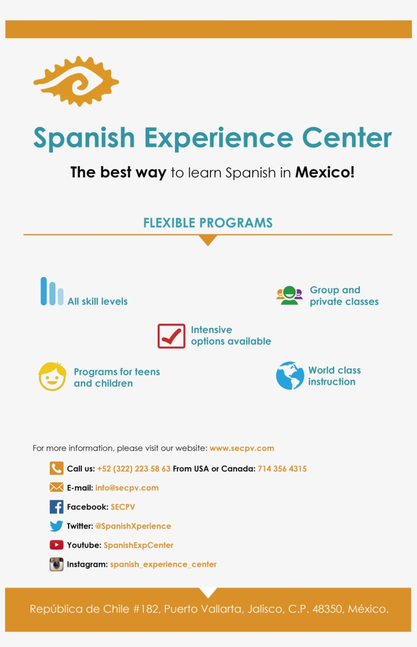 Anuncio Spanish Experience Center, transparent png download