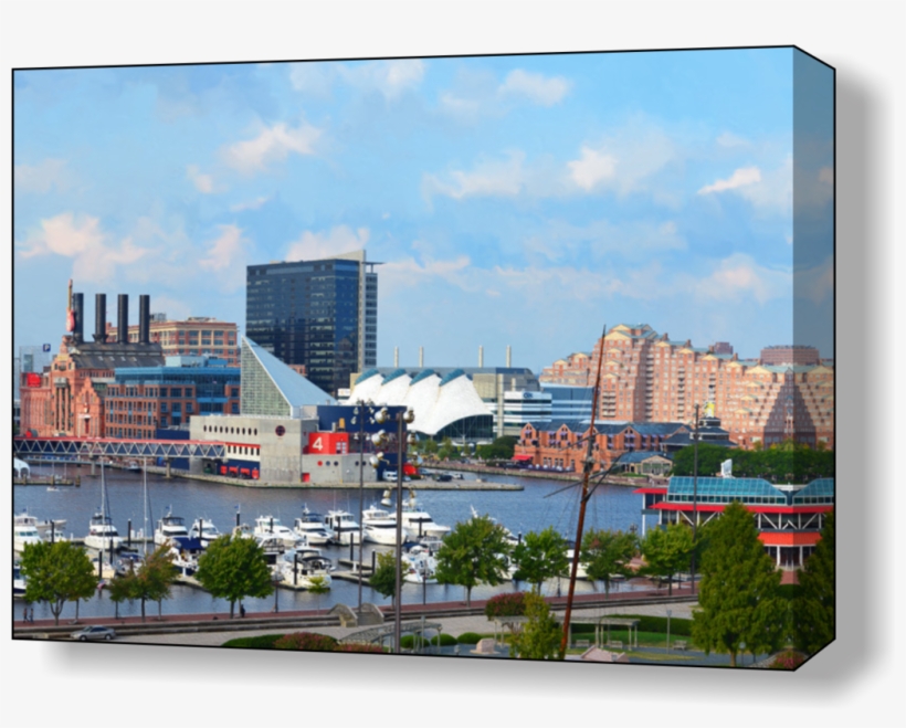 Baltimore Harbor Close Up 3 Art Canvas, transparent png download
