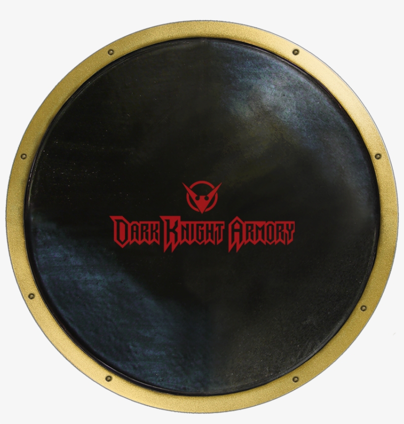 Black And Gold Ready For Battle Round Shield, transparent png download