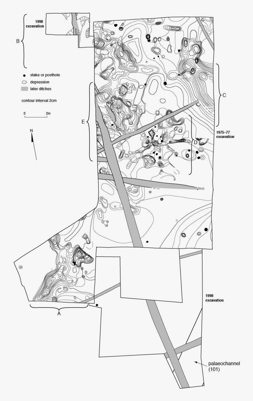 7 Composite Base Plan Of The Phase 1 Palaeosurface, transparent png download